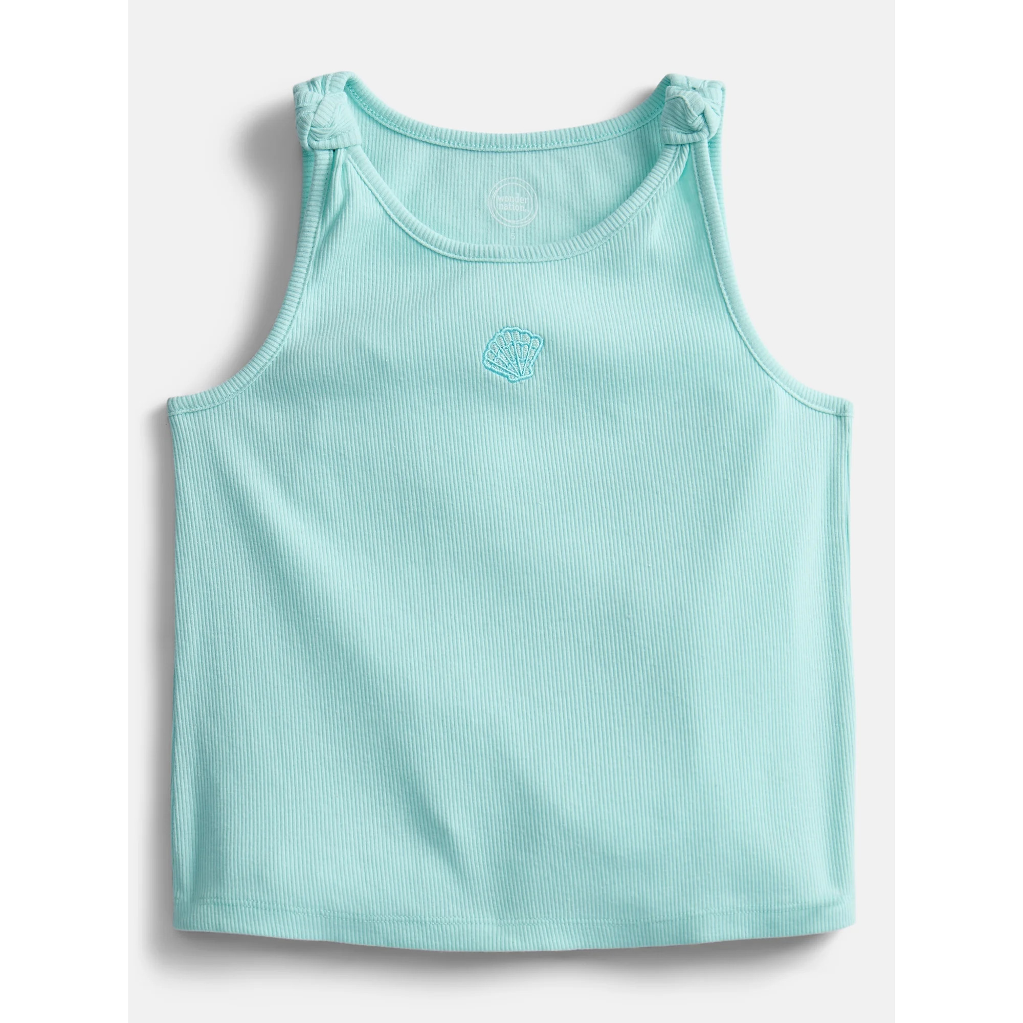 Wonder Nation Girls Knotted Tank Top, Sizes 4-10 | Walmart (US)