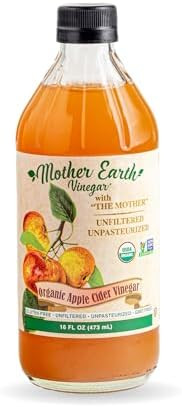 Mother Earth, Organic Apple Cider Vinegar with The Mother, Fresh Pressed Organic Apples, OACV, AC... | Amazon (US)