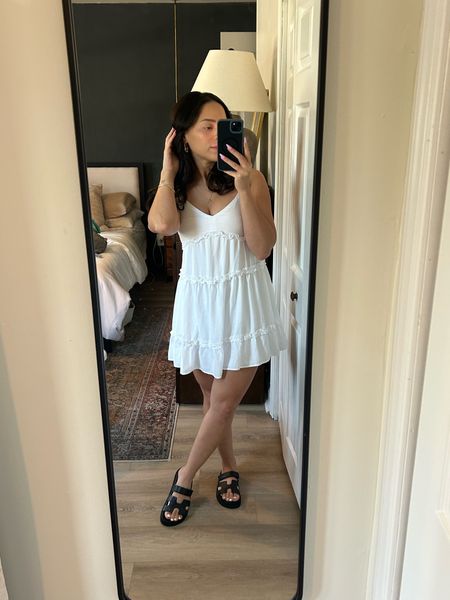 Women’s cozy outfit, summer outfit, women’s summer outfit, slip dress, white slip dress, white tiered slip dress 

#LTKStyleTip #LTKSummerSales #LTKShoeCrush