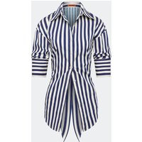 Loch Poplin Button Up | Size: M | Color: Navy-Cream | Curio
