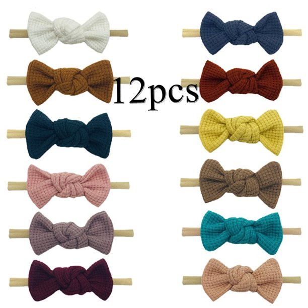 Baby Girls Headbands Hair Bows Stretchy Nylon Hairbands for Newborn Baby Infant Toddler Hair Acce... | Walmart (US)