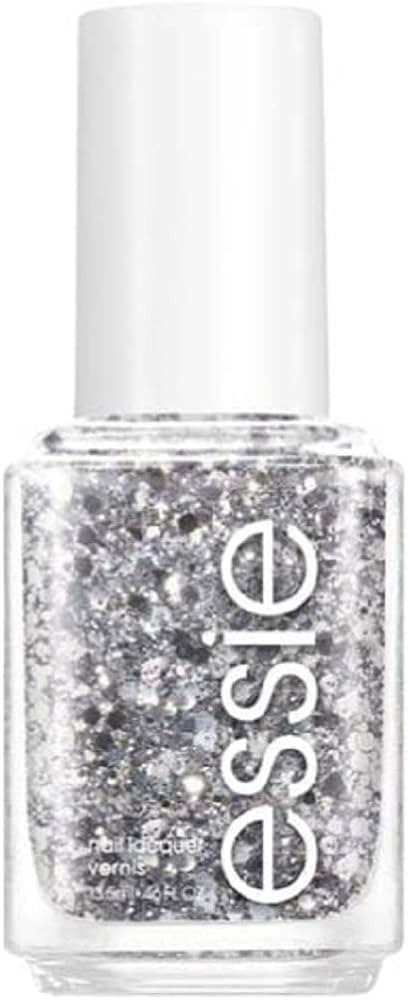 essie Salon-Quality Nail Polish, Vegan, Silver Glitter, Set In Stones, 0.46 fl oz | Amazon (US)