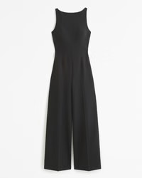 High Neck Clasp-Back Jumpsuit | Abercrombie & Fitch (US)