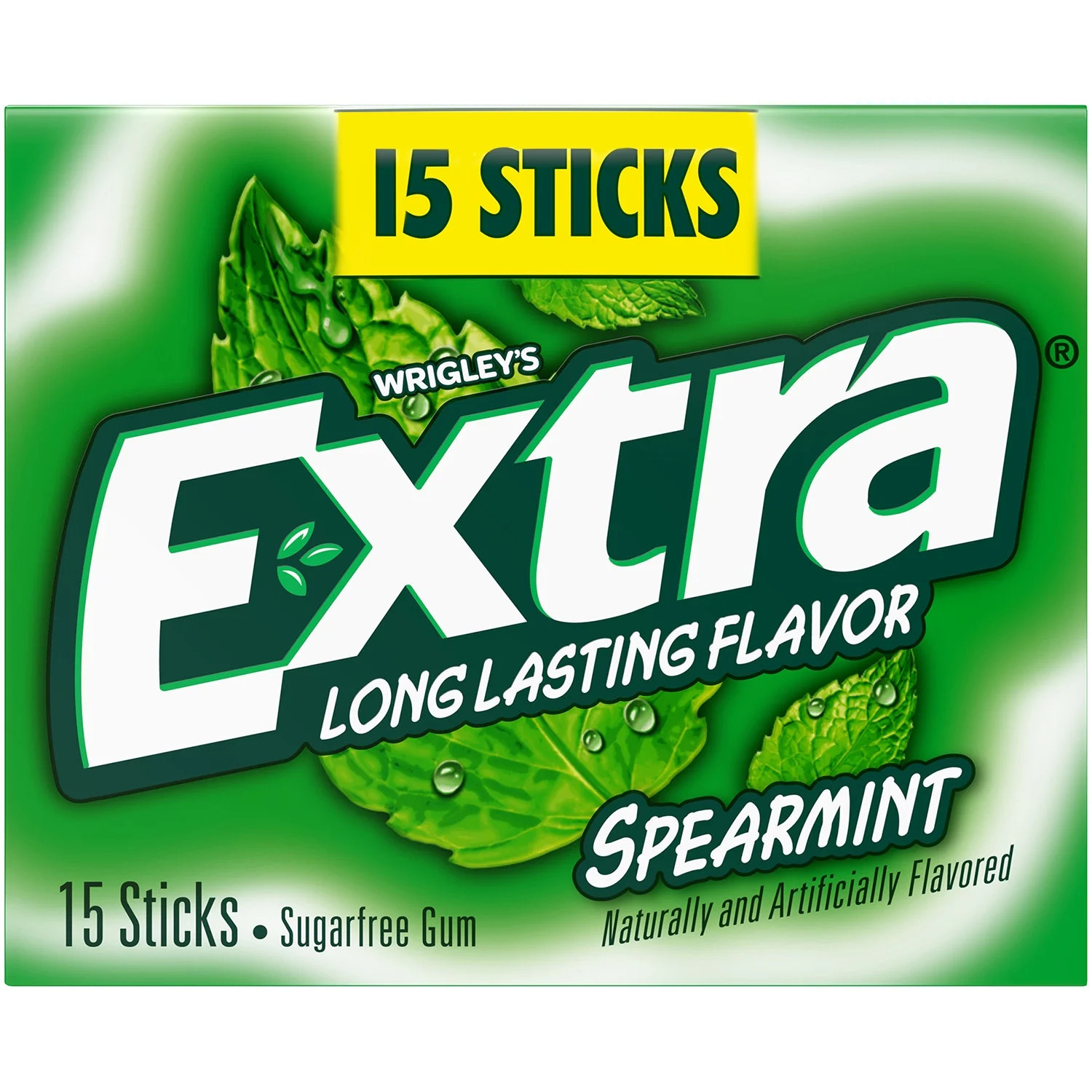 Extra Spearmint Back to School Sugar Free Chewing Gum - 15 Stick Pack | Walmart (US)