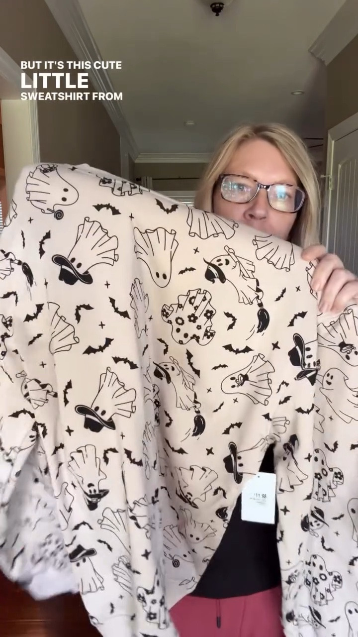 The cutest lightweight neutral Halloween sweatshirt from Walmart for only $12! I did a medium. Also grabbed the coziest brown lounge pants by JoySpun also at Walmart! 

#LTKSeasonal #LTKFindsUnder50 #LTKStyleTip