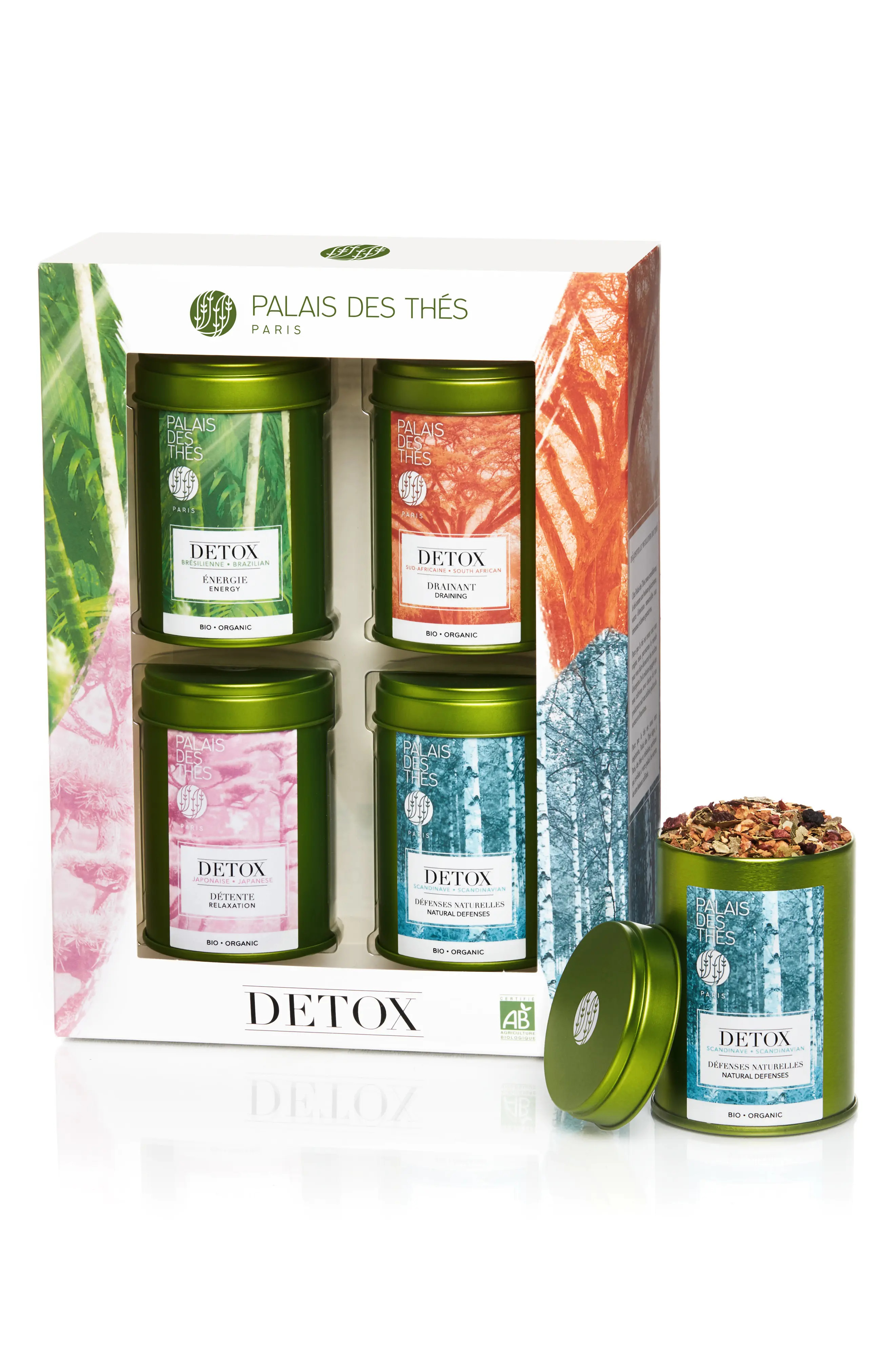 Palais des Thes Palais de Thes Miniature Detox Loose Tea Gift Set in White at Nordstrom | Nordstrom