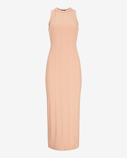 Sleeveless Ribbed Knit Maxi Dress | Express