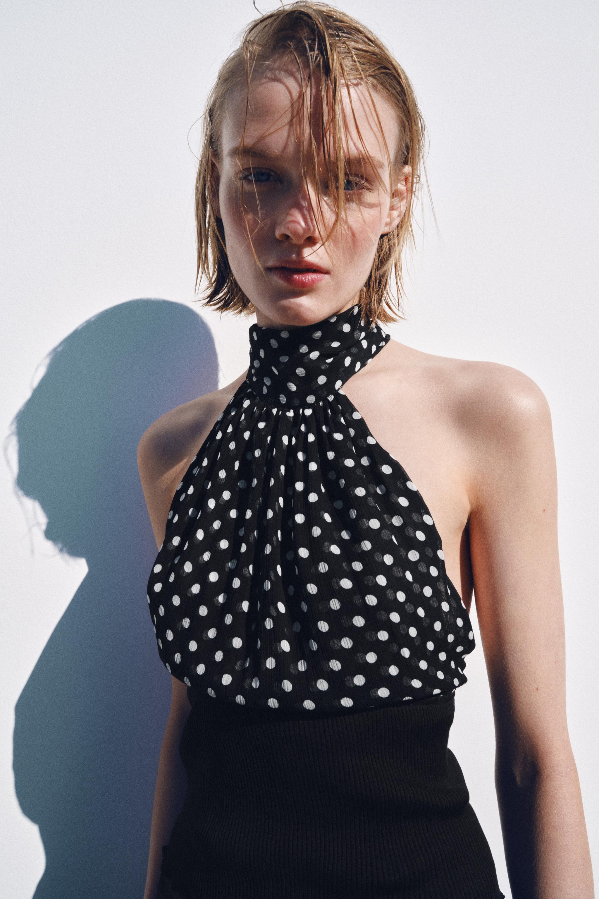 TOP HALTER À POIS | Zara FR