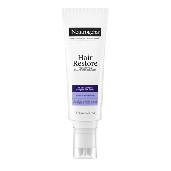 Neutrogena Hair Restore Triple Action Scalp Detox Cleanser, 8 fl. oz | Walmart (US)