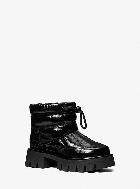 Barton Crackled Patent Leather Boot | Michael Kors US