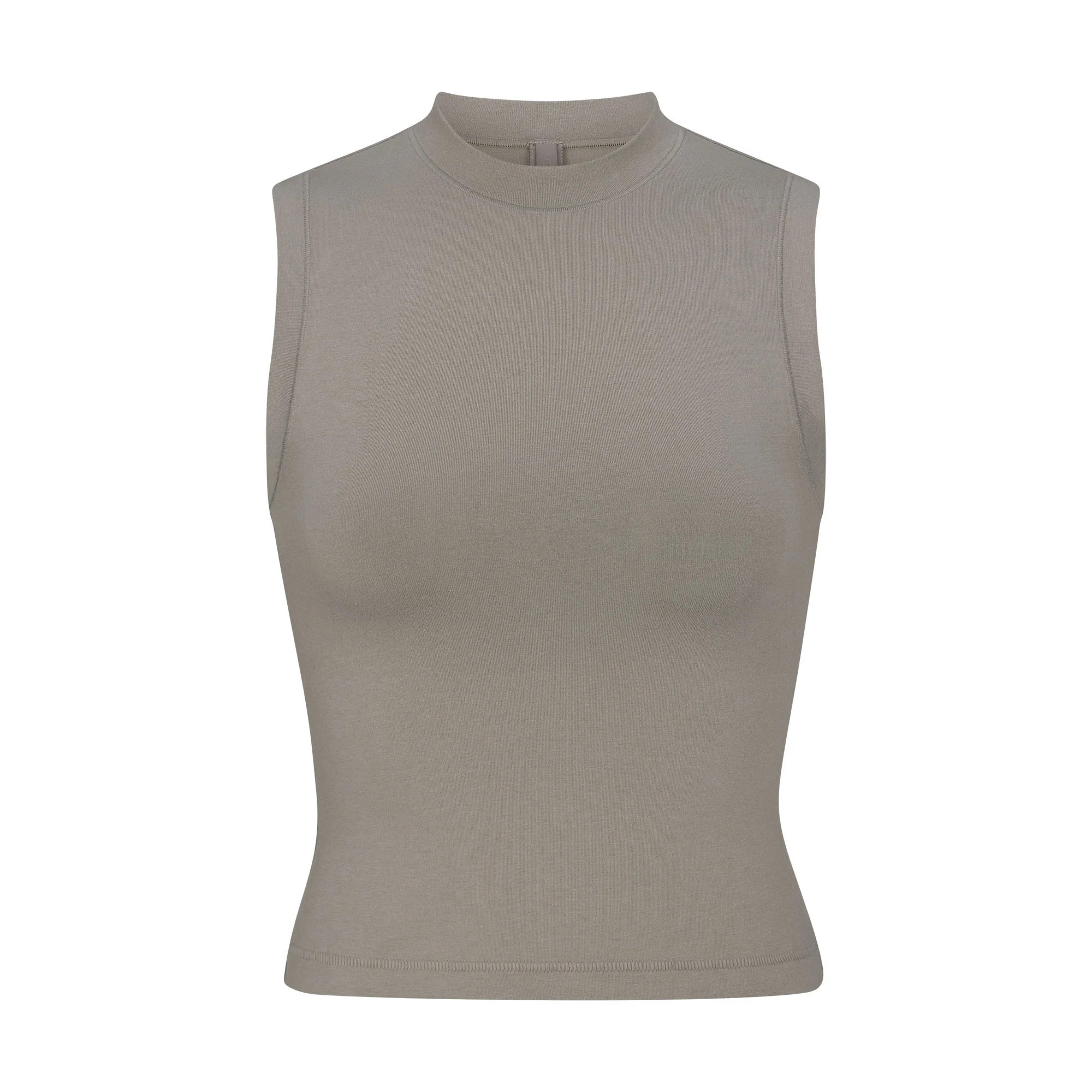 COTTON JERSEY MOCK NECK TANK | SKIMS (US)