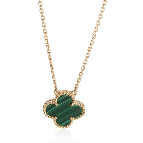 Van Cleef & Arpels, Pre-Loved Vintage Alhambra Pendant Necklace, Malachite | Amazon (US)
