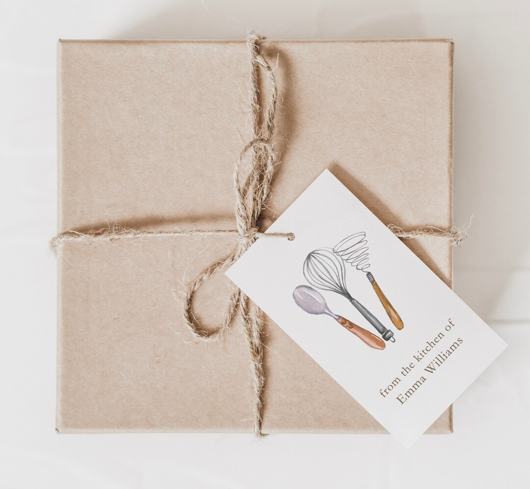 From the Kitchen of Gift Tags, Baking Gift Tags, Baked with Love by Tags, Personalized Baking Gif... | Etsy (US)