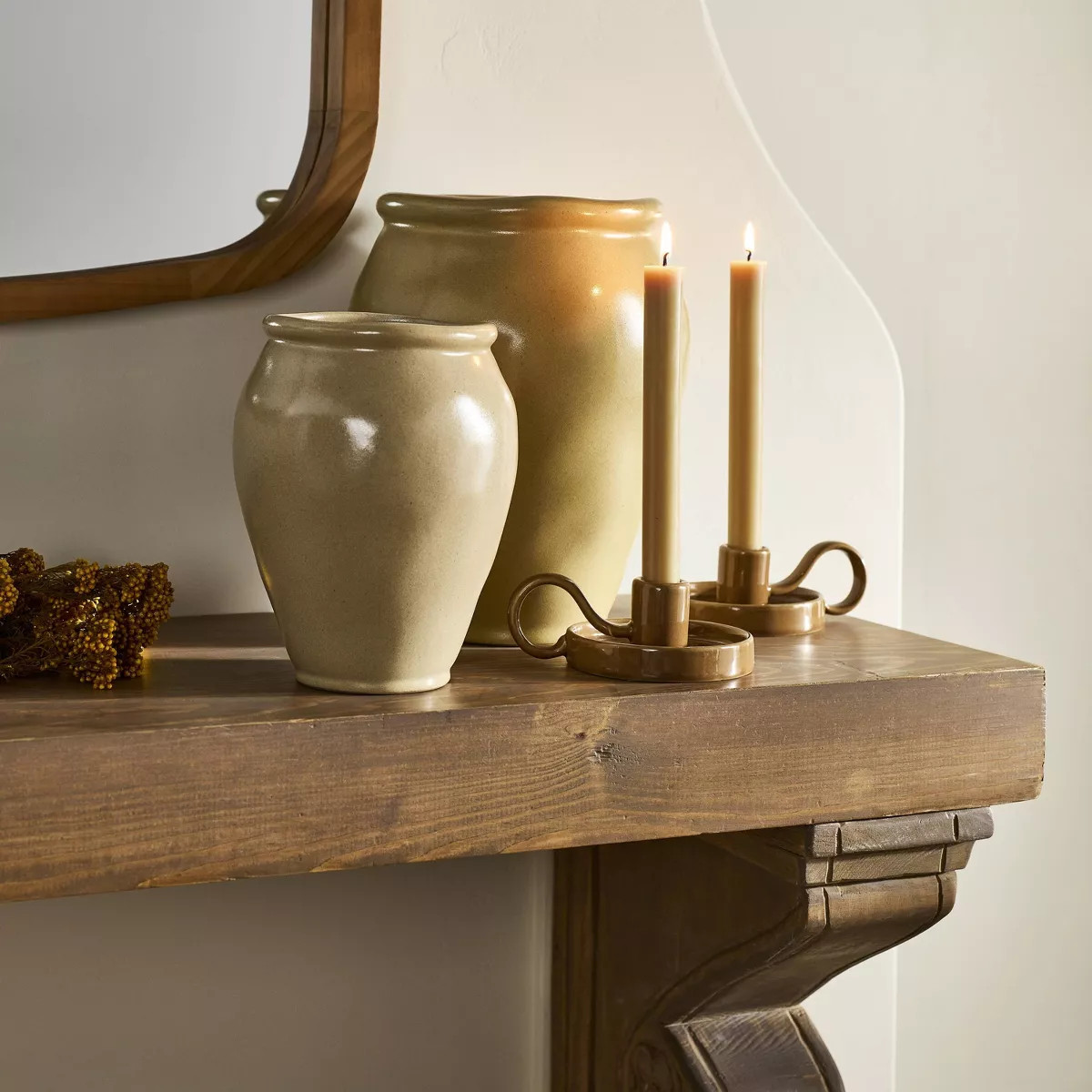 7.5" Smooth Ceramic Urn Vase Cream - Hearth & Hand™ with Magnolia: Farmhouse Bud Vase, Watertig... | Target