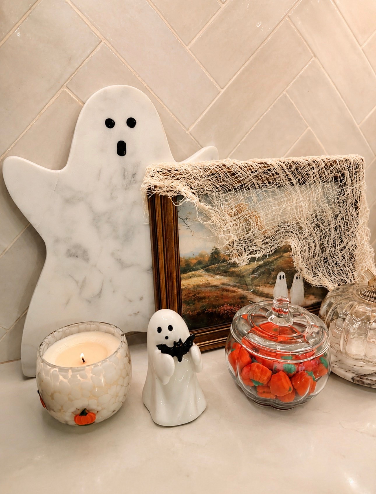 Kitchen counter Halloween decor🍂🍁🎃