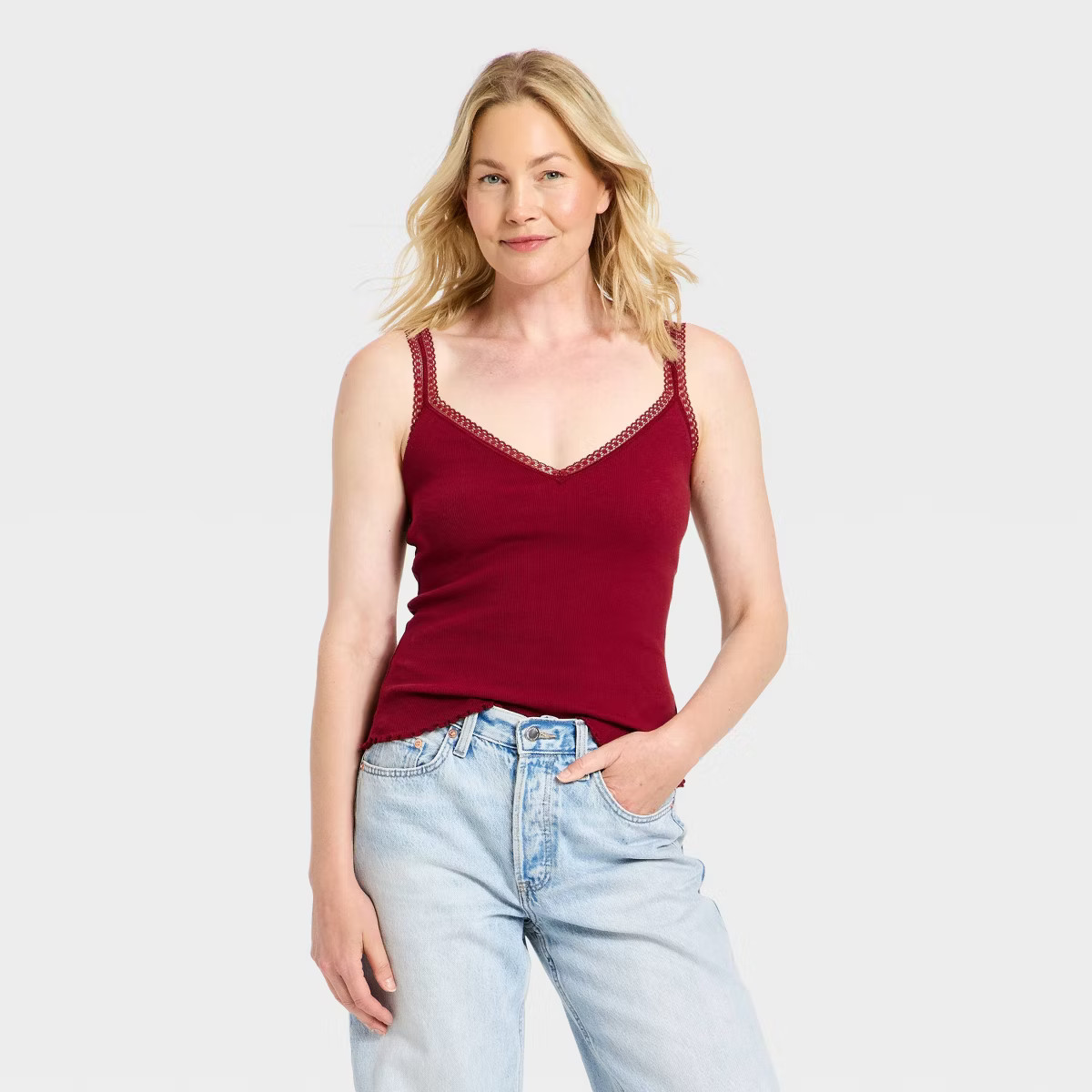 Women's Lace Trim Cami - Universal Thread™ | Target