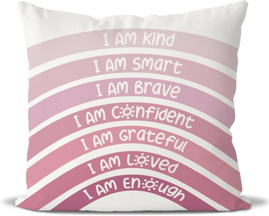 QIYUHOY Boho Rainbow Classroom Throw Pillow Covers, Book Center Calming Corner Playroom Decor Pil... | Amazon (US)