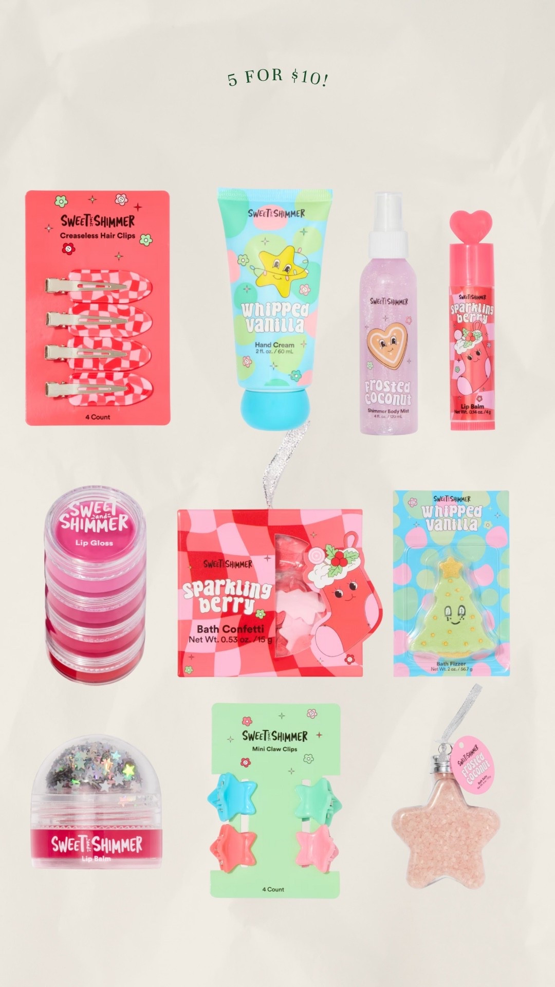 These stocking stuffers are soooo cute and 5 for $10 through November 22nd! 