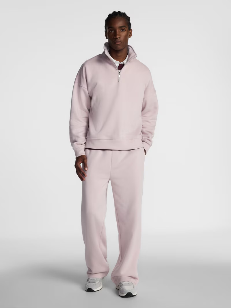 No Boundaries Boxy Fit Quarter Zip Fleece Sweatshirt with Long Sleeves, Men's XS-4XLT | Walmart (US)