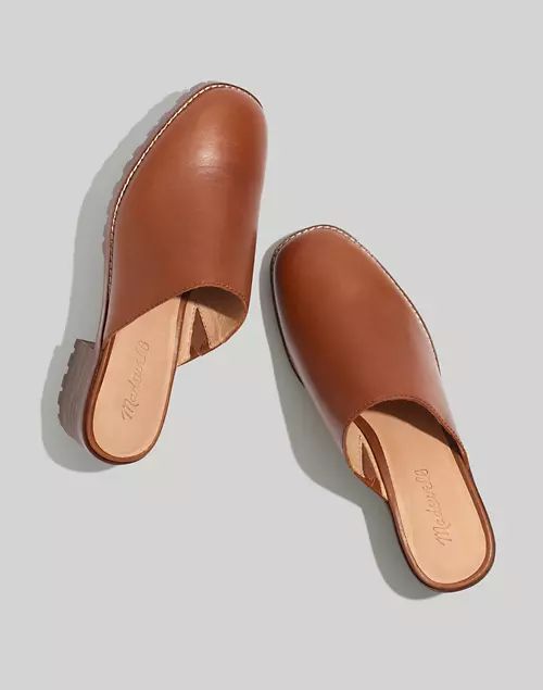 The Mindy Lugsole Mule in Leather | Madewell