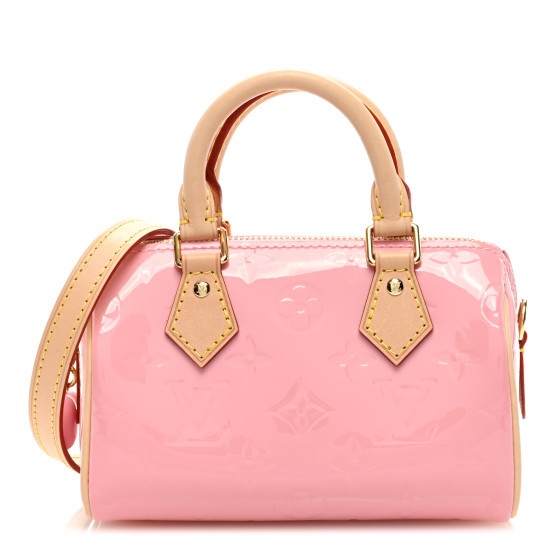 Vernis Monogram Nano Speedy Mochi Pink | FASHIONPHILE (US)
