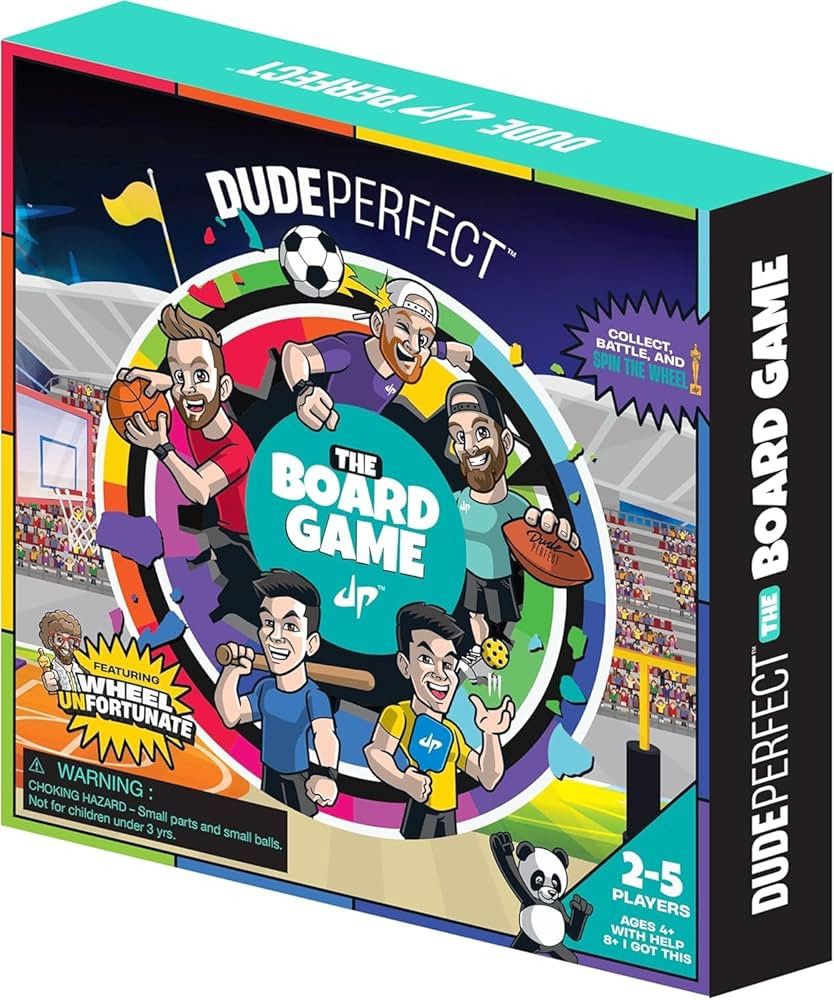 Dude Perfect Board Game, 2-5 Player Challenging and Competitive Family Board Games, Ideal Sports ... | Amazon (US)