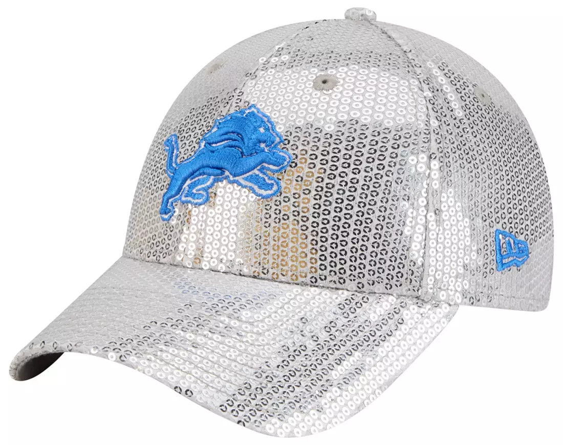 New Era Women's Detroit Lions Blue Sequin 9Forty Adjustable Hat | DICK'S Sporting Goods