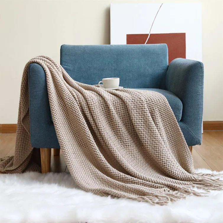 Chaylyn Knitted Throw Blanket | Wayfair North America