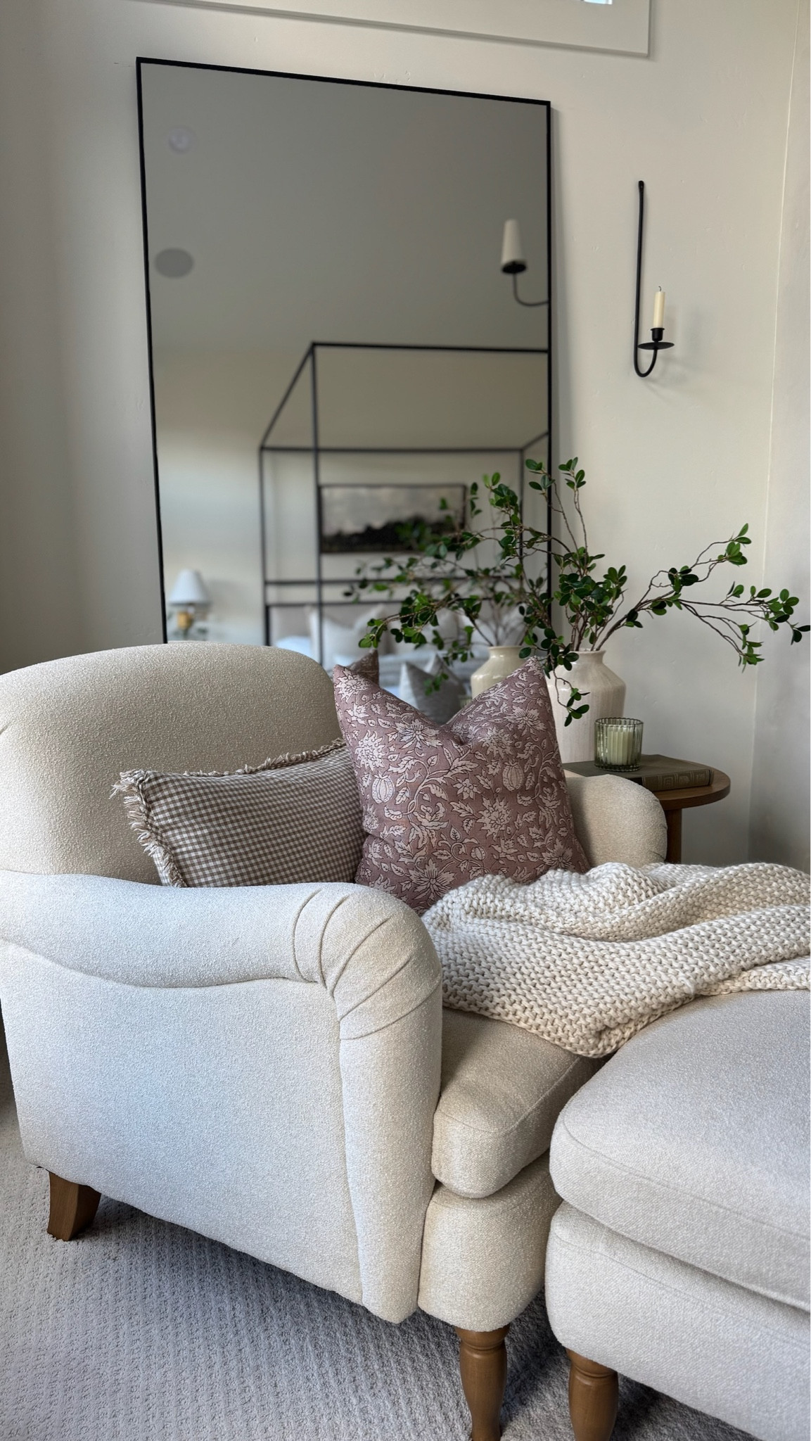 I moved this gorgeous new double sided pillow cover from Rennah Collective to our primary and it’s stunning paired with this affordable Target lounge chair. Use code WHITEATHOME40 for 40% off these covers! 

#LTKStyleTip #LTKSaleAlert #LTKHome