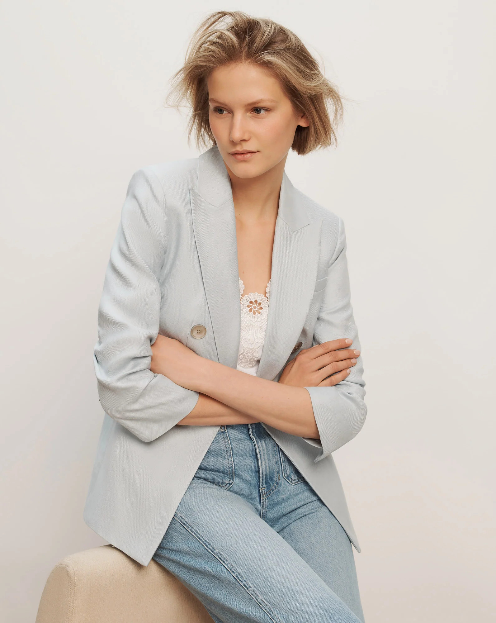 Tomi Dickey Jacket in River Mist | Veronica Beard | Veronica Beard