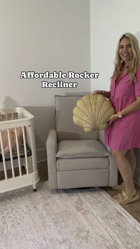 Special thanks to my dad for buying me baby Bentlee this comfy rocker/ recliner for the baby nursery! 👶🏼🎀 It’s so budget friendly and comes in many colors. This is the color Sand and I loved the texture of the fabric. It’s definitely a Taupe and super neutral. 

#LTKbump #LTKVideo #LTKbaby