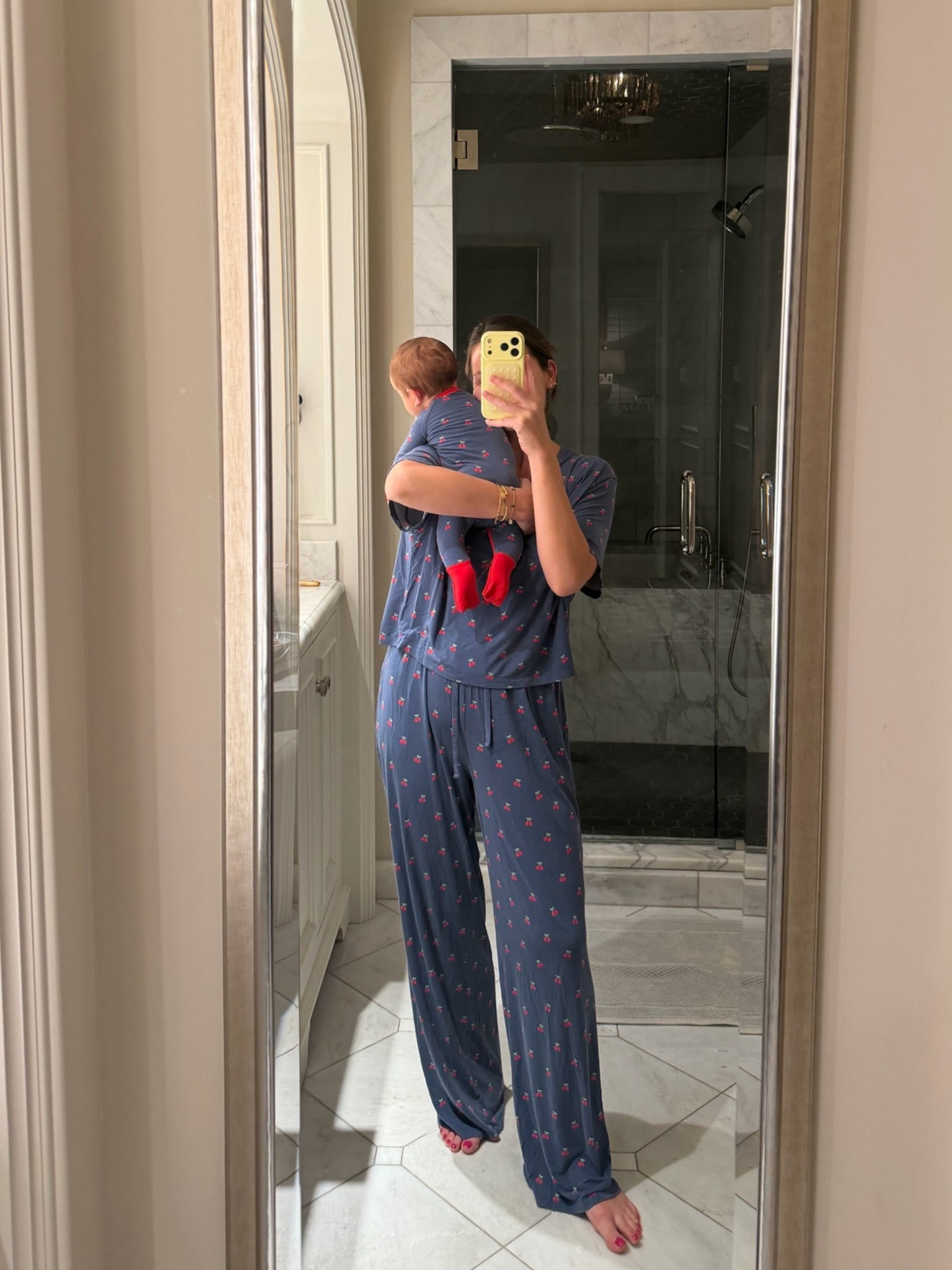 These matching jammies couldn’t be cuter🥹🍒 so dang soft too! I’m wearing a small!

#LTKmomlife #LTKBaby #LTKootd
