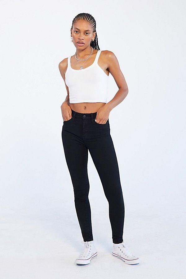 BDG Twig High-Rise Skinny Jean - Black - Black 34W 33L at Urban Outfitters | Urban Outfitters (US and RoW)