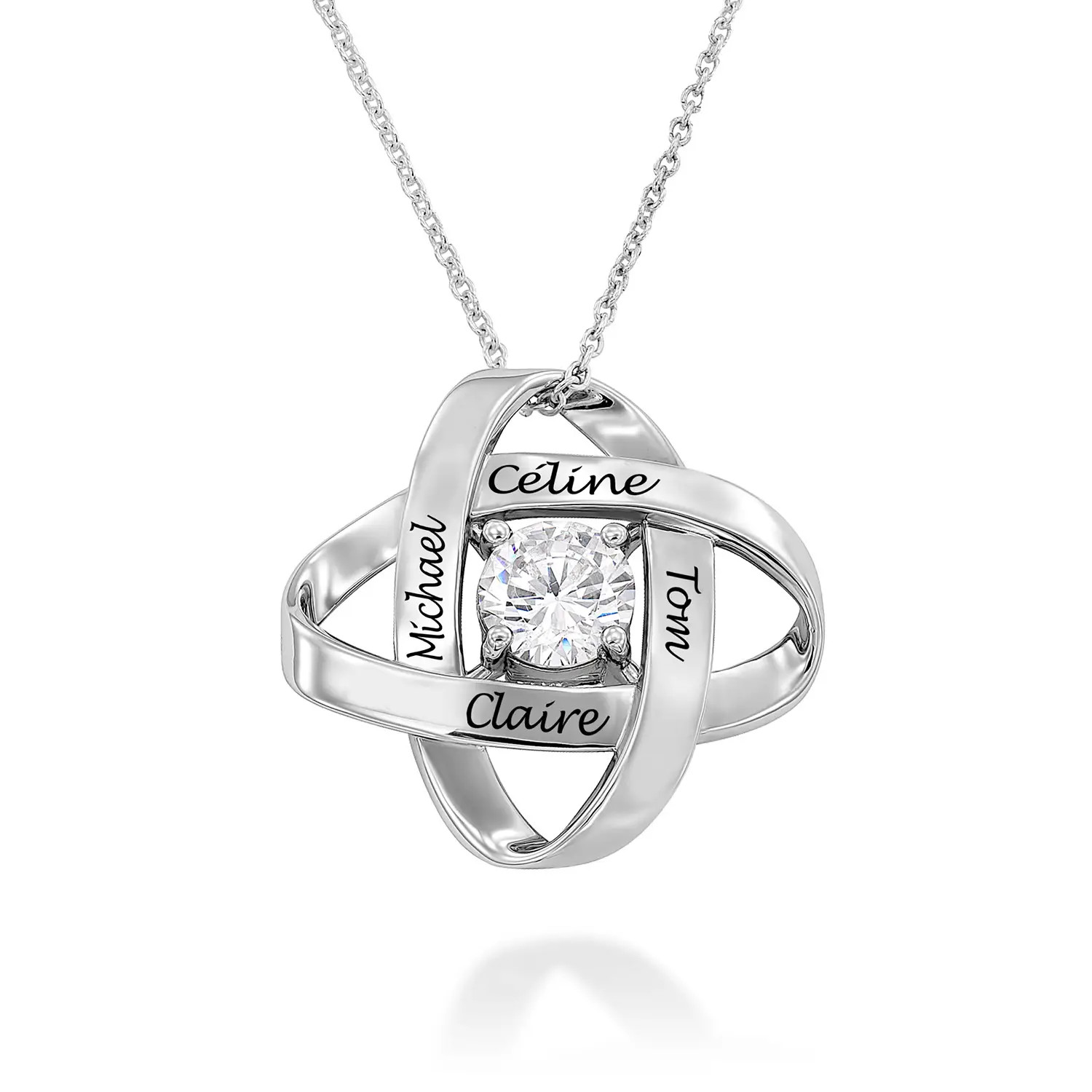 Galaxy Necklace with Cubic Zirconia in Sterling Silver | MYKA