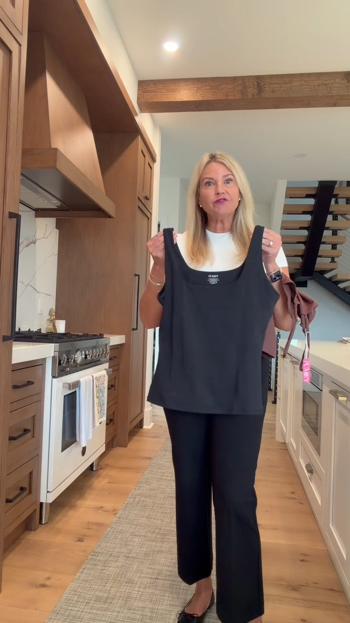 These basics from Pumiey on Amazon are so good for moving into warmer weather 🤍 Flattering, 4-way stretch, double lined (so nothing shows through!) and they come in tons of colors. I’m wearing a size large in all for reference!




#LTKOver40 #LTKSeasonal #LTKSaleAlert