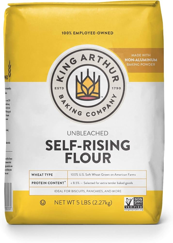 King Arthur, Unbleached Self Rising Flour, Non-GMO Project Verified, No Preservatives, 5 Pounds (... | Amazon (US)