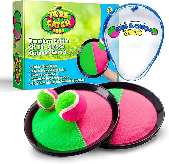 YoYa Toys Toss and Catch Ball Set Game - Outdoor Kids Activities - Summer Fun Toy for Backyard, P... | Amazon (US)