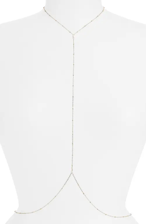VIDAKUSH Slim Body Chain in Silver at Nordstrom, Size Xx-Large | Nordstrom