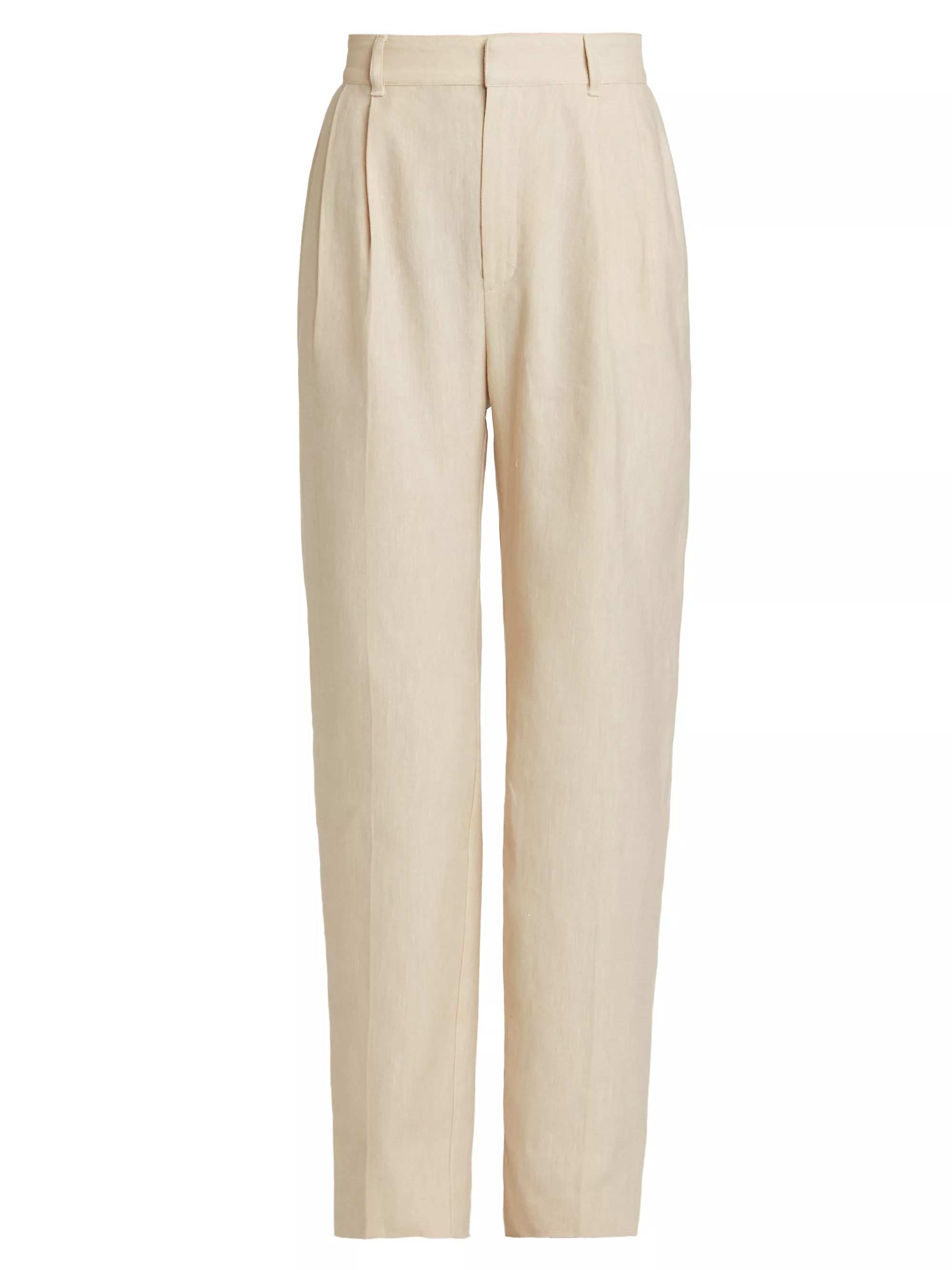 Arlene Linen-Cotton Straight Pants | Saks Fifth Avenue