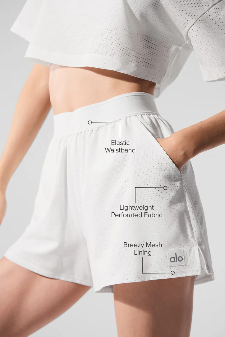 Mesh Mirage Short - White | Alo Yoga