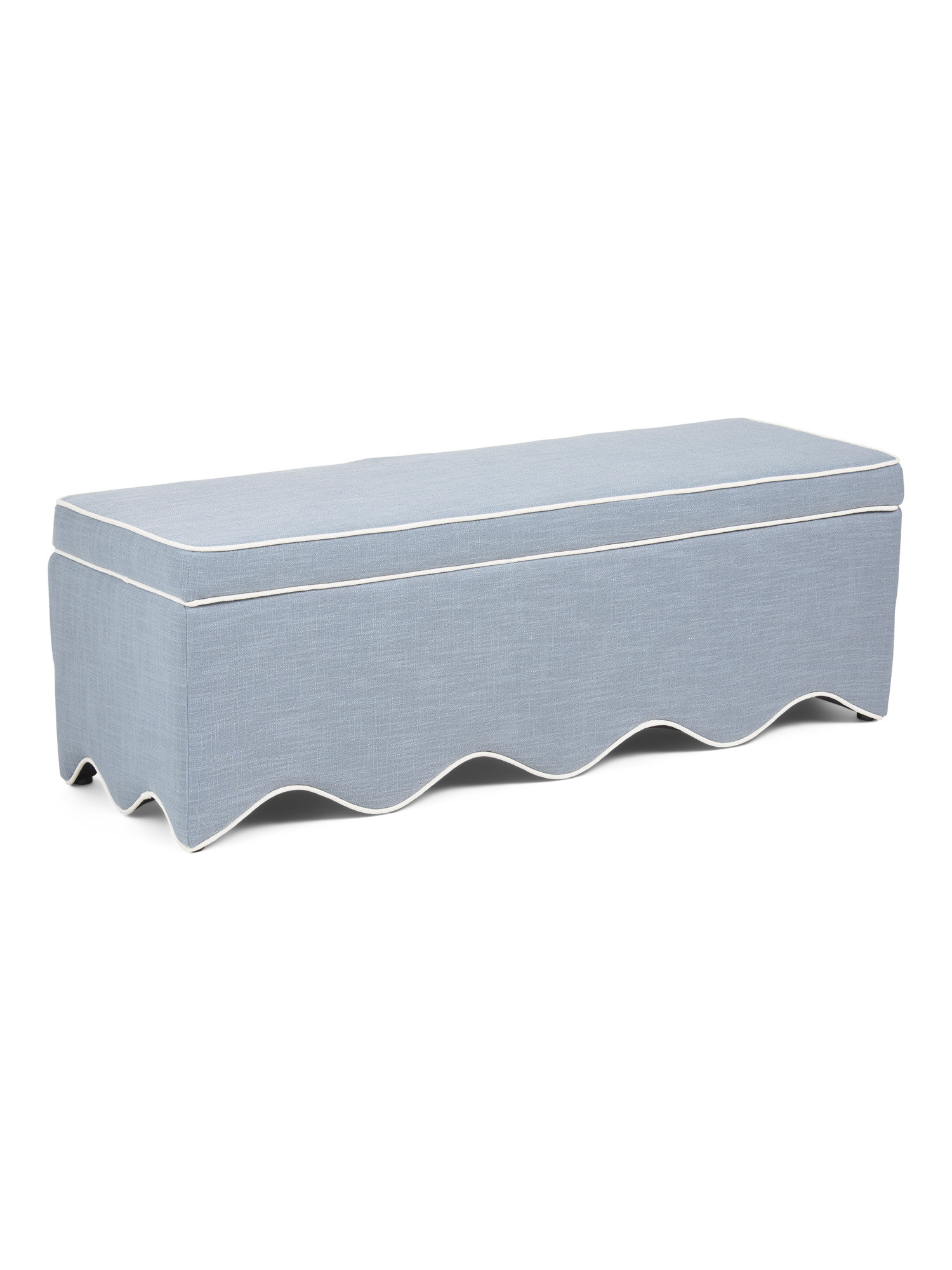 54.5x17 Scalloped Storage Bench | TJ Maxx