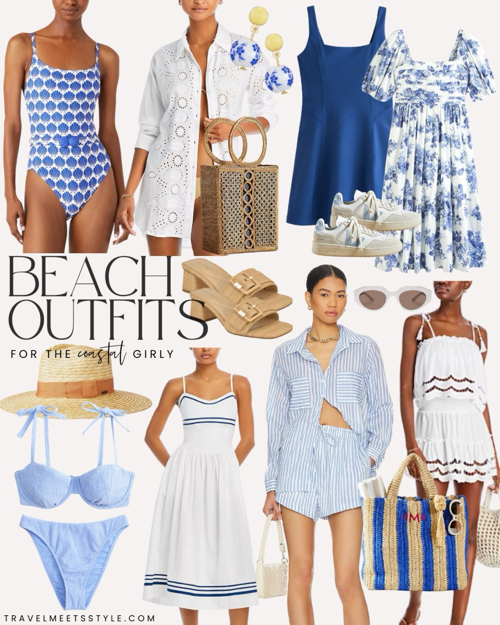 Vacation outfits for the coastal girly 💙 Head to my blog www.travelmeetsstyle.com for more resort wear ideas! 


One piece swimsuit, two piece swimsuit, bikini, white beach coverup, swimsuit coverup, straw bag, beach bag, tennis dress, blue and white dress, floral dress, straw hat, striped two piece set, white set, beach outfits, weekend outfits, summer outfits, Abercrombie, mark and graham, Nordstrom, straw heels, white sunglasses 

#LTKswim #LTKstyletip #LTKtravel