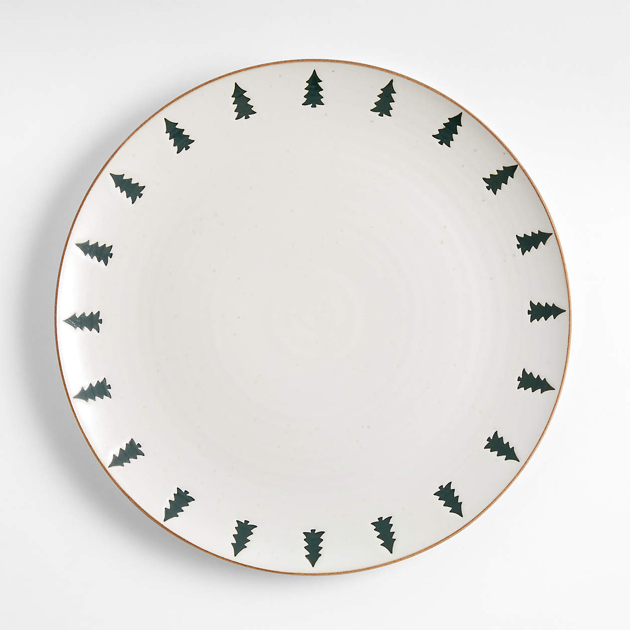 Green Trees Stoneware Dinner Plate + Reviews | Crate & Barrel | Crate & Barrel