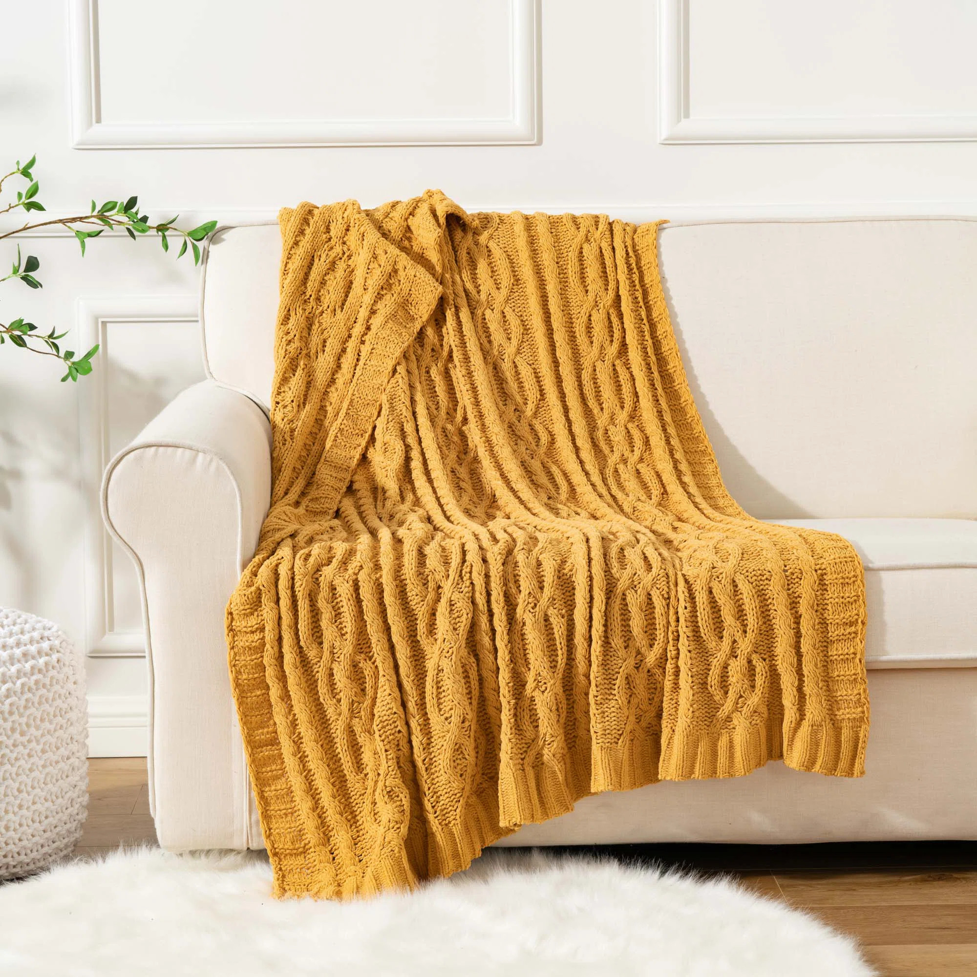 Battilo Home  Knitted Luxury Chenille Throw & Reviews | Wayfair | Wayfair North America