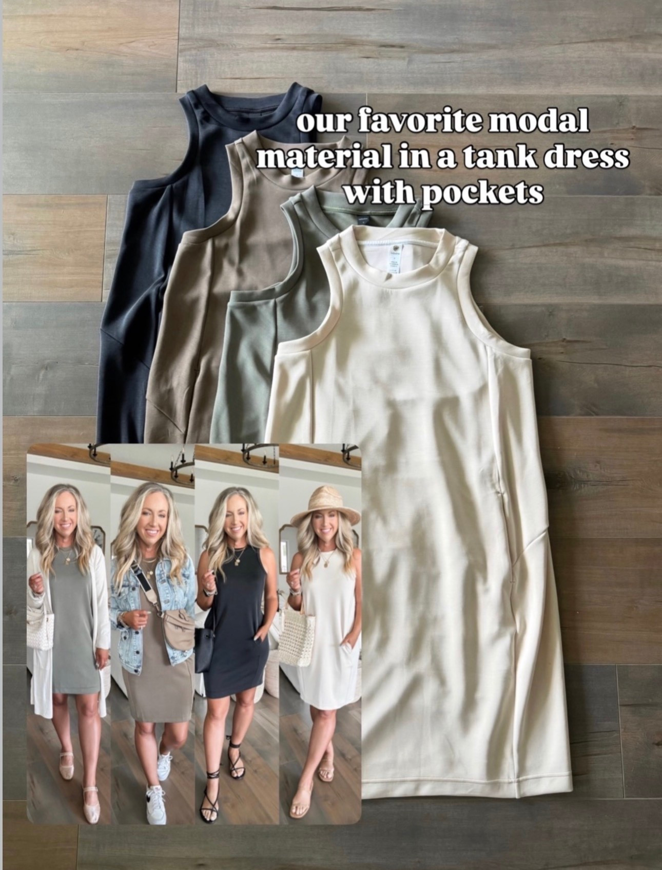 Amazon fashion Amazon finds modal tank dress with pockets size small, spring fashion spring outfit 

#LTKPetite #LTKOver40