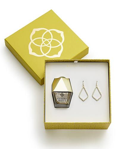 Sophia Earrings and Nail Lacquer Gift Set in Gold | Kendra Scott