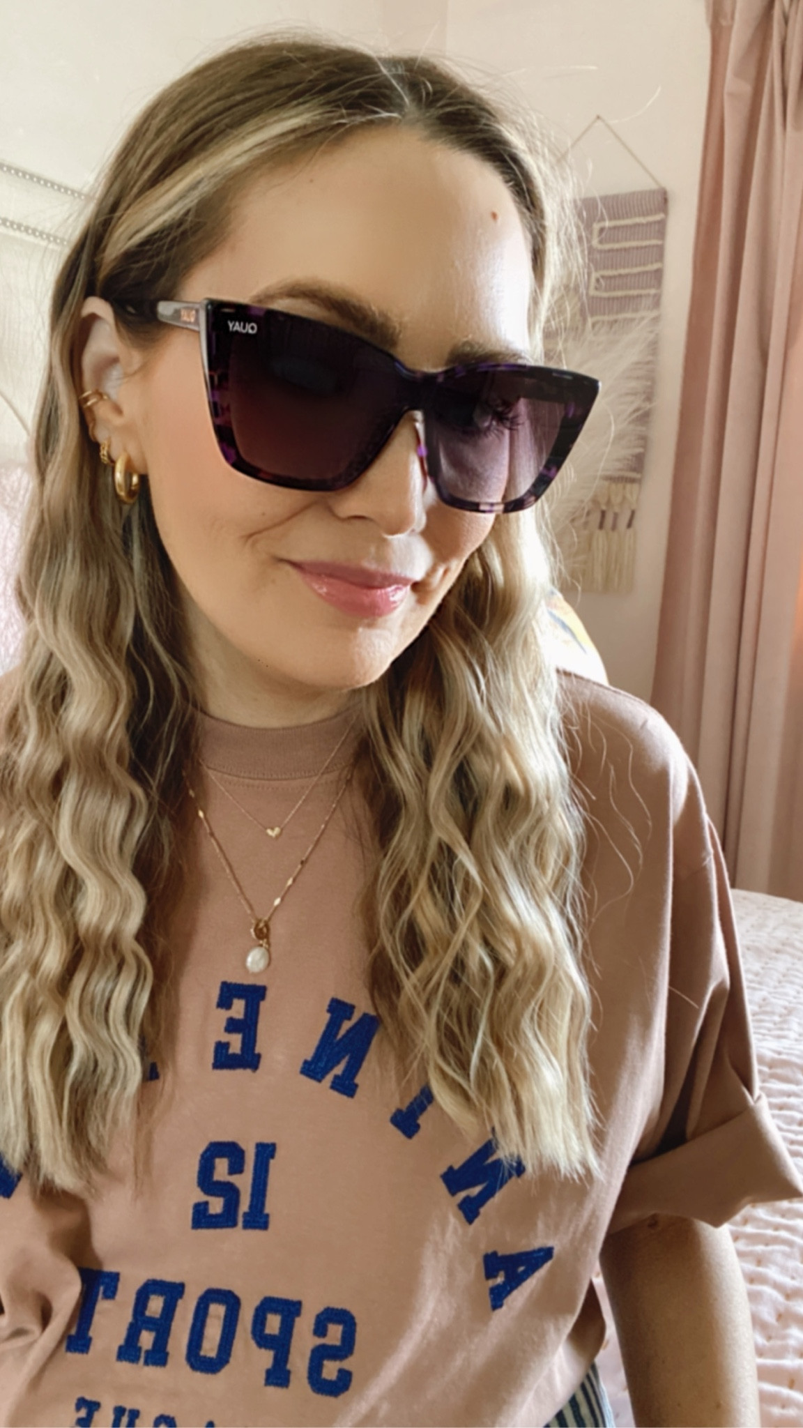 Quay CONFIDENTIAL Sunglasses QUAY Confidential 143mm Cat Eye Sunglasses | Nordstromrack main image 4