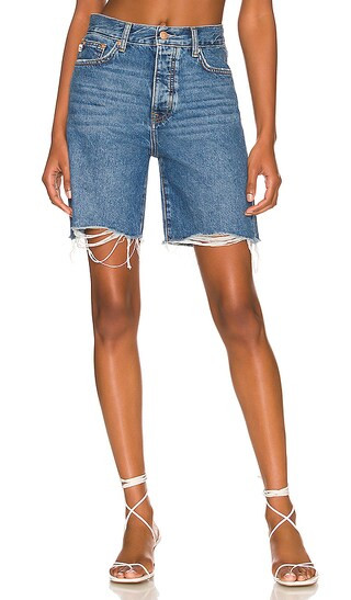 Devon High Rise 90's Cut Off in Fountain | Revolve Clothing (Global)