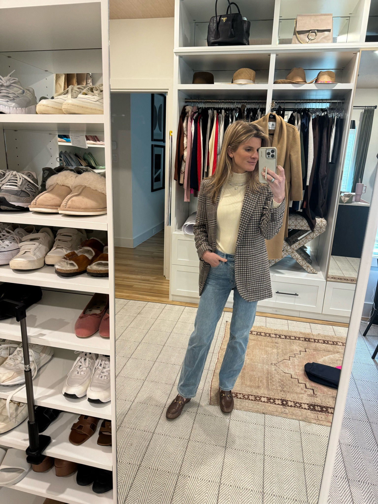Varley sweater - XS
Aritzia jeans 
Blazer is old madewell