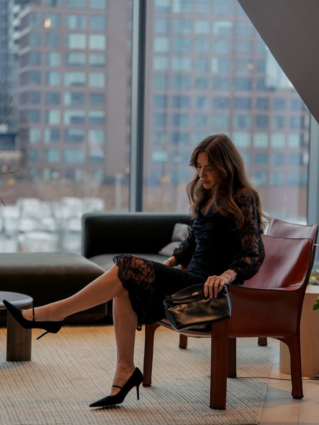 Chic and effortless black lace date night outfit for the holiday season. 

 #LTKootd #LTKParties #LTKStyleTip